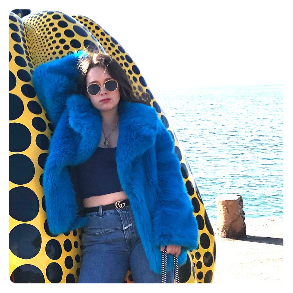 Ice Blue DVF Coat